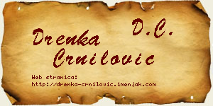 Drenka Crnilović vizit kartica